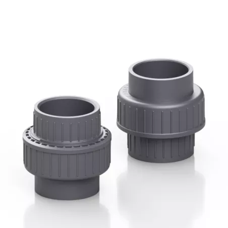 Raccord union d32 Union 3 pièces Raccordements femelles en 1" (32)m...