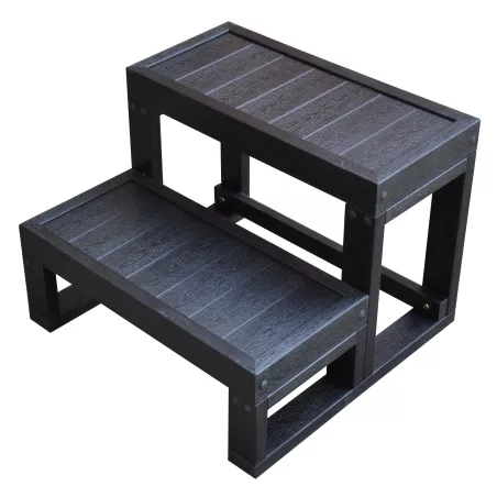 Escalier pour spa 2 marches - Black  SG-05 BLACK