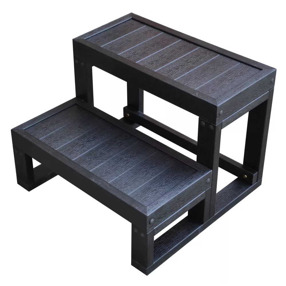 Escalier pour spa 2 marches - Black  SG-05 BLACK