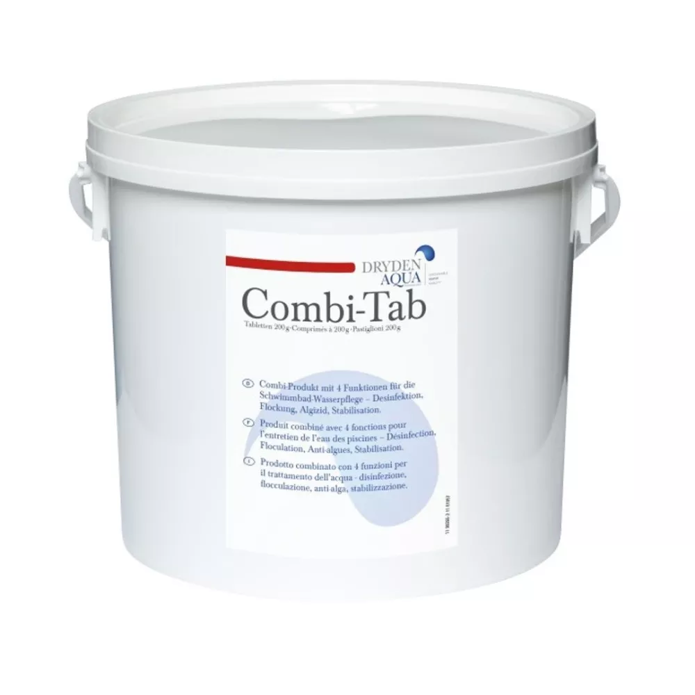Combi Tab 5kg - Dryden Aqua Galet de 200g Désinfection Floculation ...