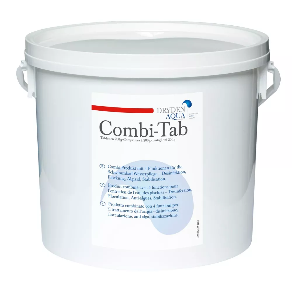 Combi Tab 5kg - Dryden Aqua Galet de 200g Désinfection Floculation ...