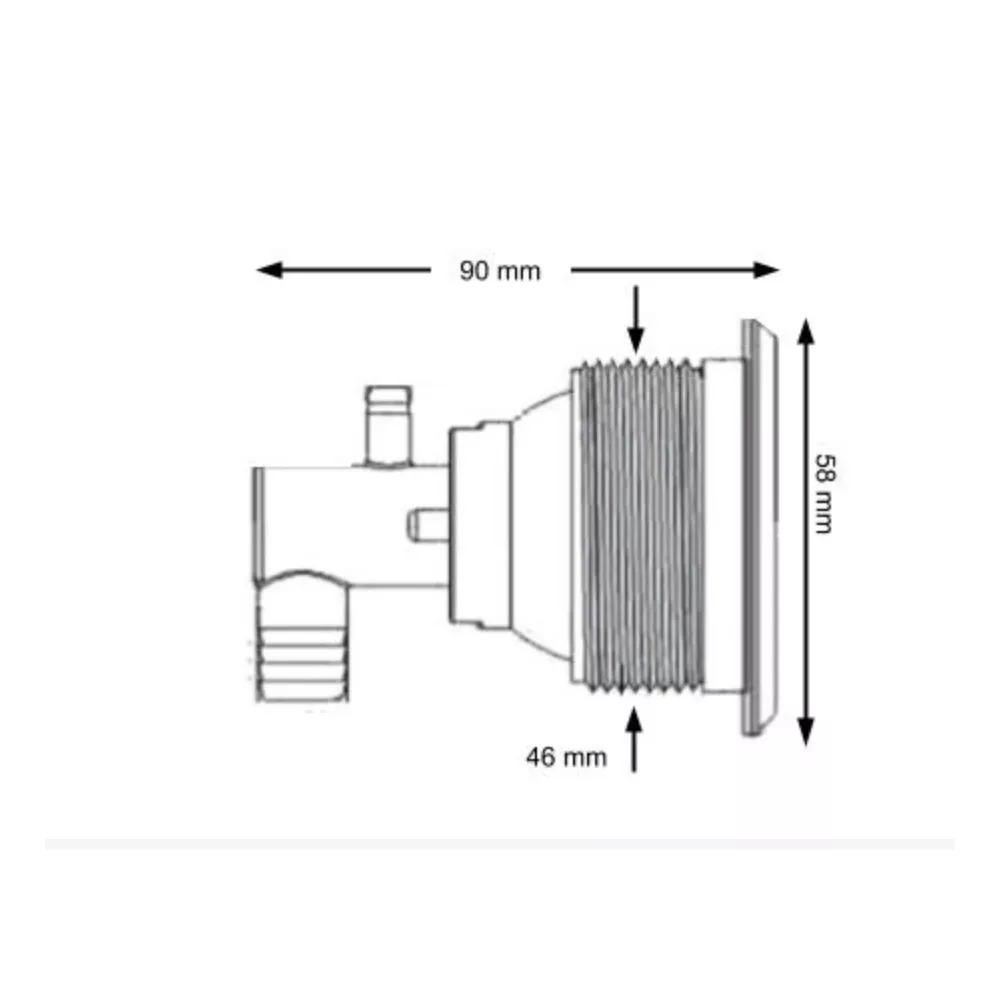 Douille pour buse jet Small LVJ 2.5" Douille pour buse et jet 2,5 e...