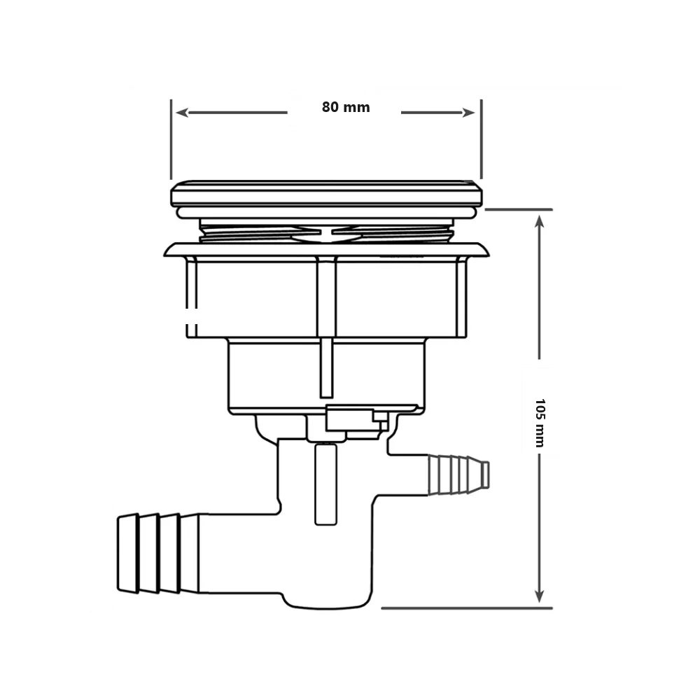 Waterway Poly Storm Fassung zum Aufstecken