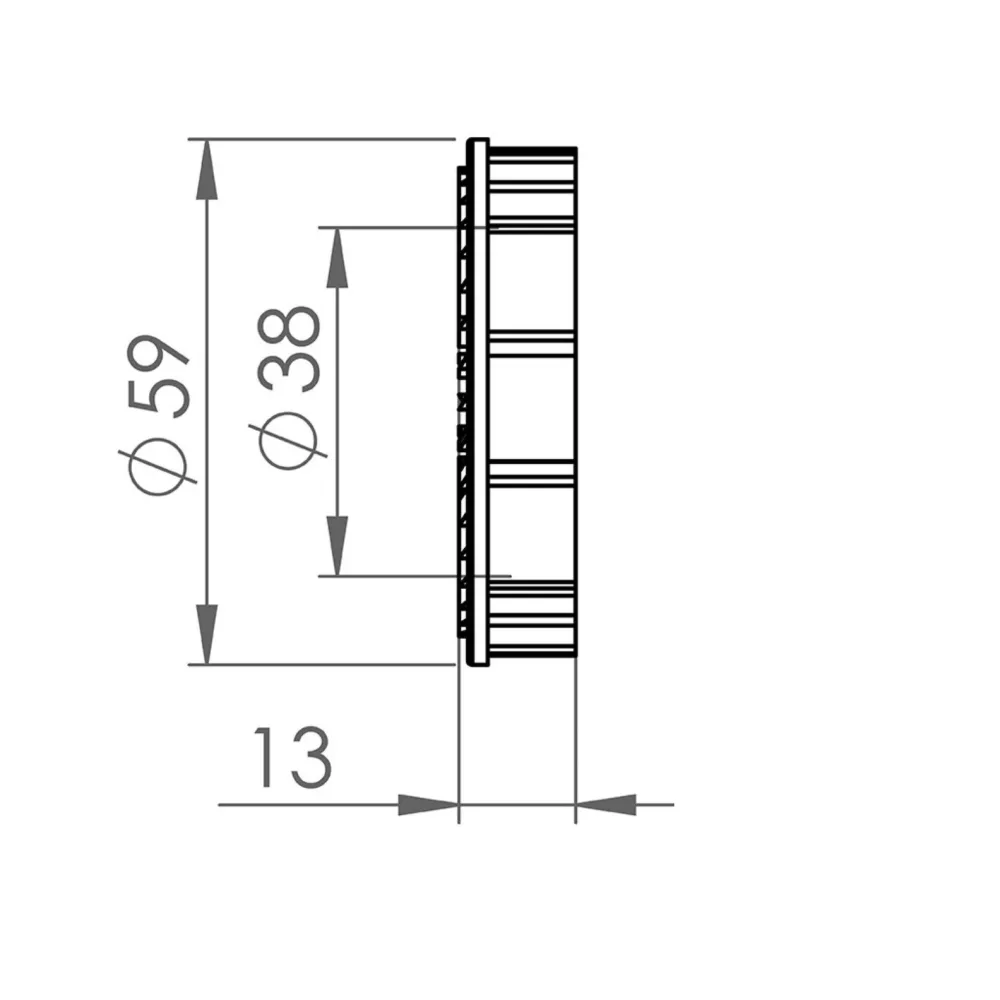 Jet 2″ douille – 20 SB × 10 SB – LED Transparent kit