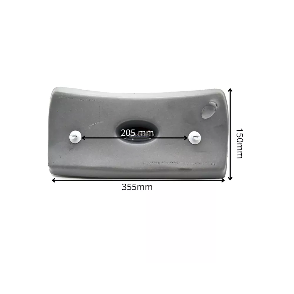 8-05-0115 Clearwater Spa Pillow Large Charcoal Gray
