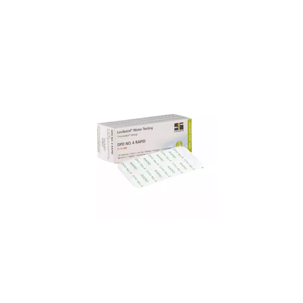 DPD N° 4 Rapid Pour mesurer rapidement le chlore, brome total ou Ox...