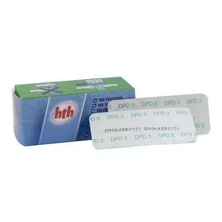 hth® - DPD VERTE N° 3 Spécial pooltester Pastilles d'analyse pour P...