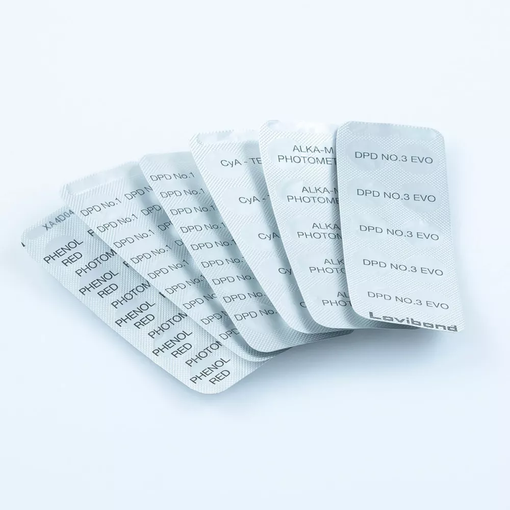 Pastilles d'analyse Clore -pH- Acy- Alk pour Scuba II Lovibond® Ref...
