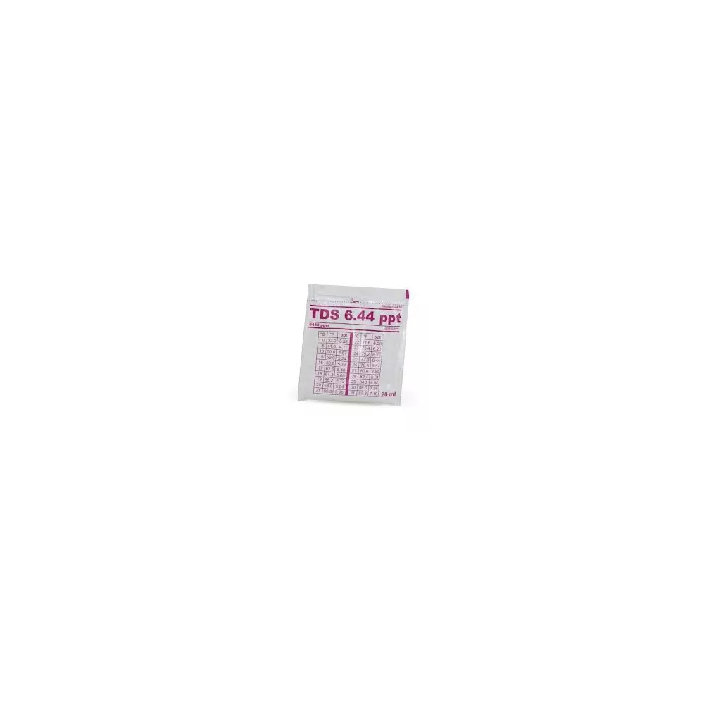 Solution calibration TDS 6.44 ppt - 20ml Solution étalon pour le ca...