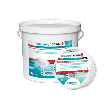 Chlorilong® POWER 5 - tablette de chlore 5 fonctions - 5 kg Chloril...