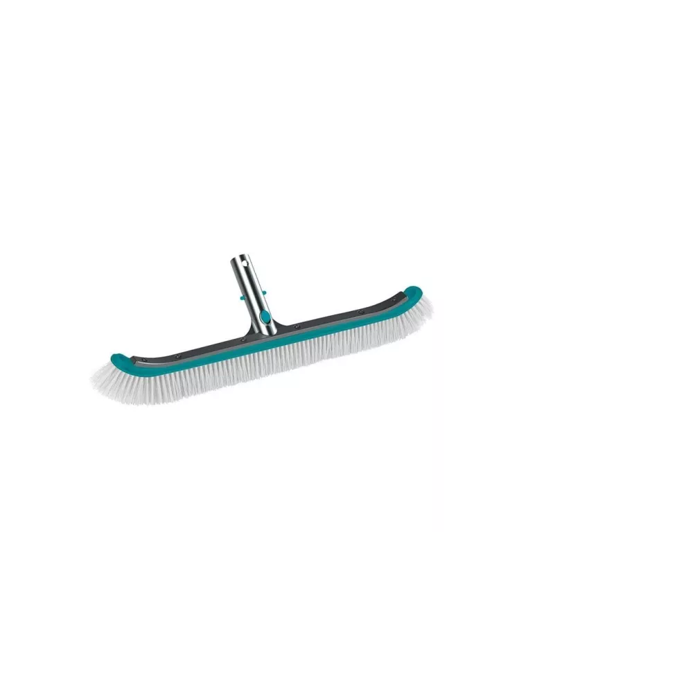 Brosse paroi murale 50 cm incurvée avec poil en PP Bouton pressoirS...