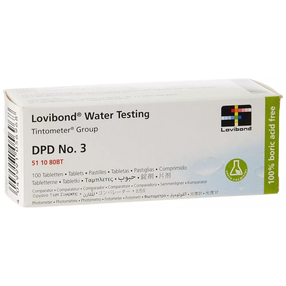 DPD N°3 pastille d'analyse Chlore/brome La pastille d'analyse DPD N...