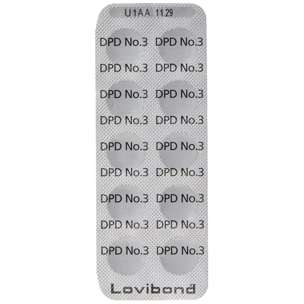 DPD N°3 pastille d'analyse Chlore/brome La pastille d'analyse DPD N...