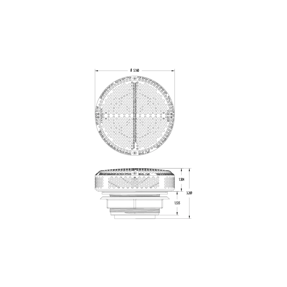 Super Hi-Flo Sauganschluss für 2" Rohr