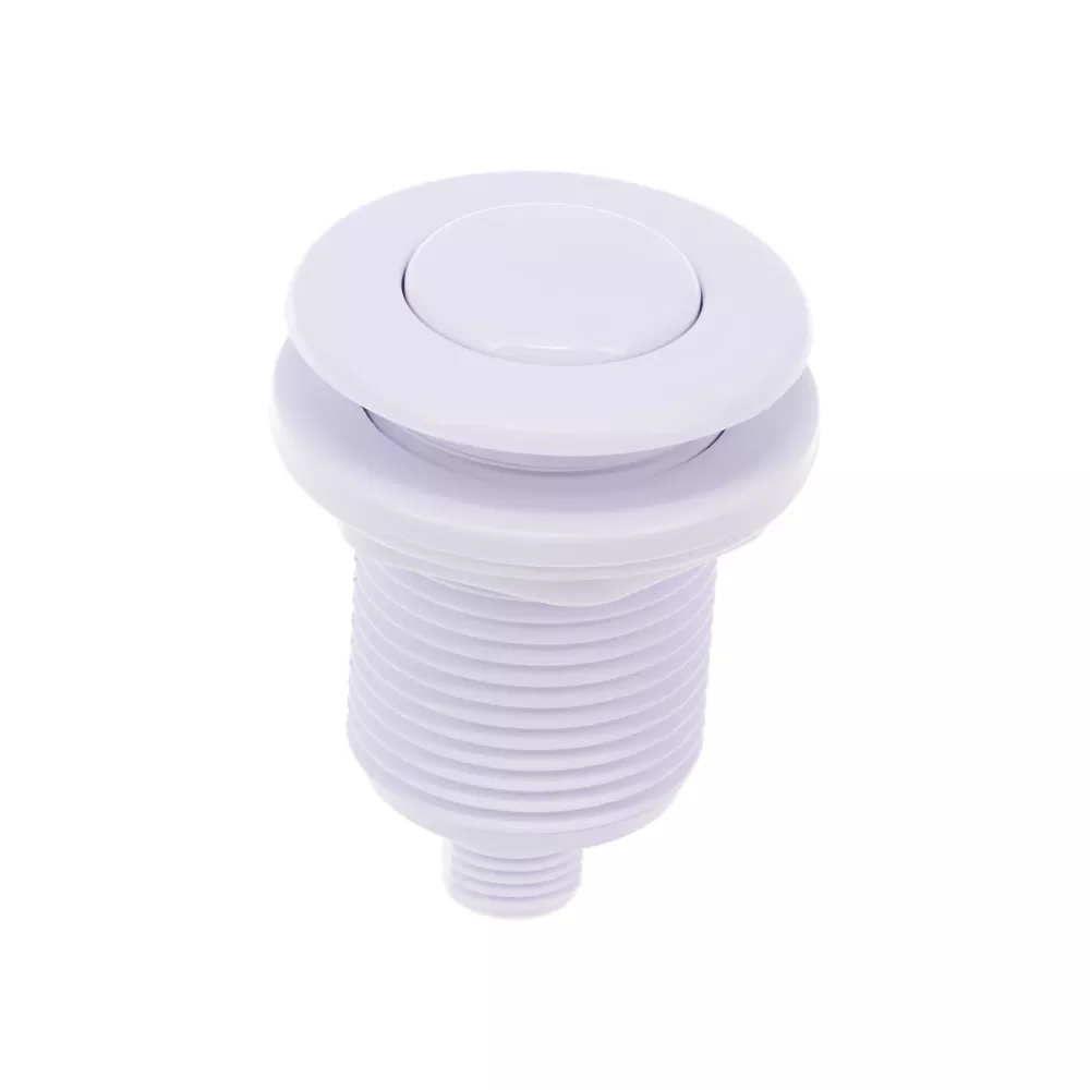 Bouton poussoir pneumatique blanc
