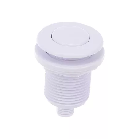 Bouton poussoir pneumatique blanc