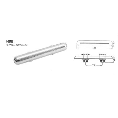 Cascade LVJ 10.5" Soar SS Cette cascade  L-2348S