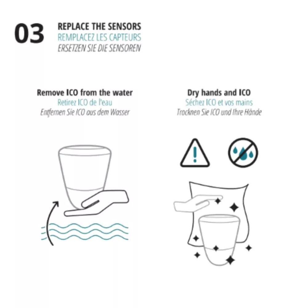 Sonde conductivité (gris) compatible avec ICO pool et ICO spa La so...