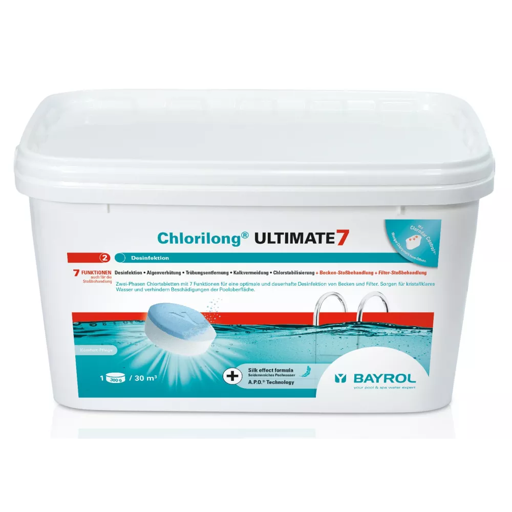 Chlorilong ULTIMATE7 4,8 kg tablettes de chlore biphasé 300 g,avec ...