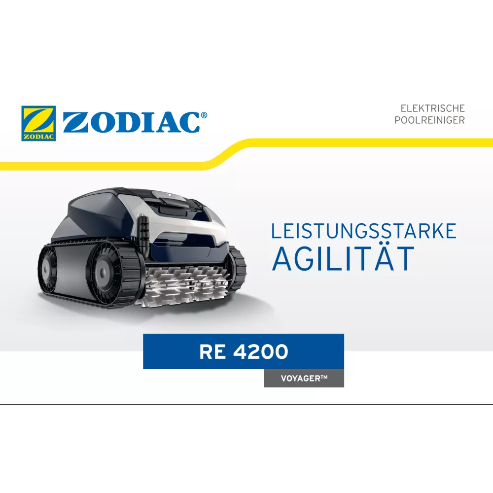 Robot nettoyeur Zodiac RE 4200 VOYAGER™ Aspiration cyclonique breve...