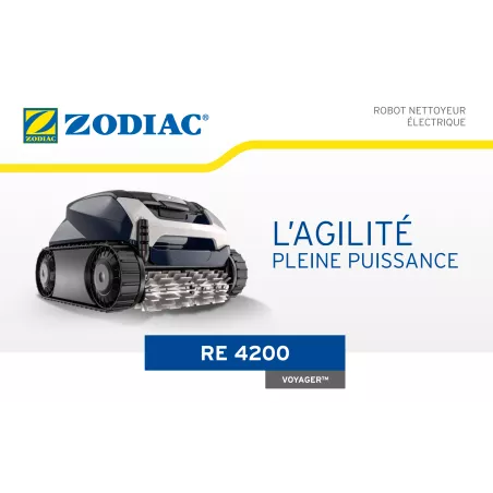 Robot nettoyeur Zodiac RE 4200 VOYAGER™ Aspiration cyclonique breve...