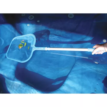 Épuisette de surface piscine/spa  Design incurvé pour un écrémage o...