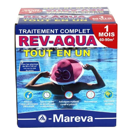 REV-AQUA pour piscine de 60/90 m3  *** Utilisez les produits biocid...