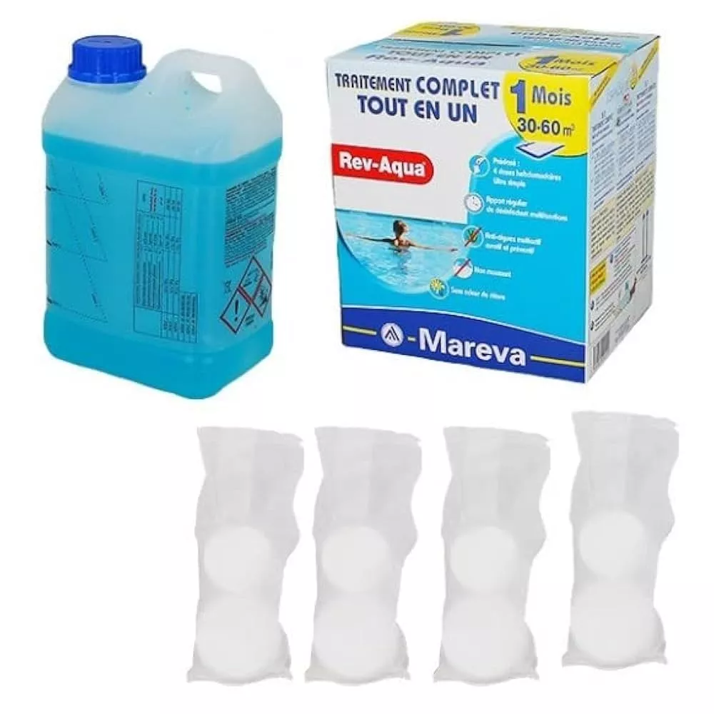 REV-AQUA pour piscine de 30/60 m3  *** Utilisez les produits biocid...