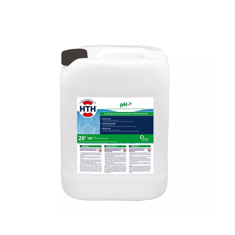 hth® - pH MOINS LIQUIDE  Produit liquide Pour tous types de piscine...