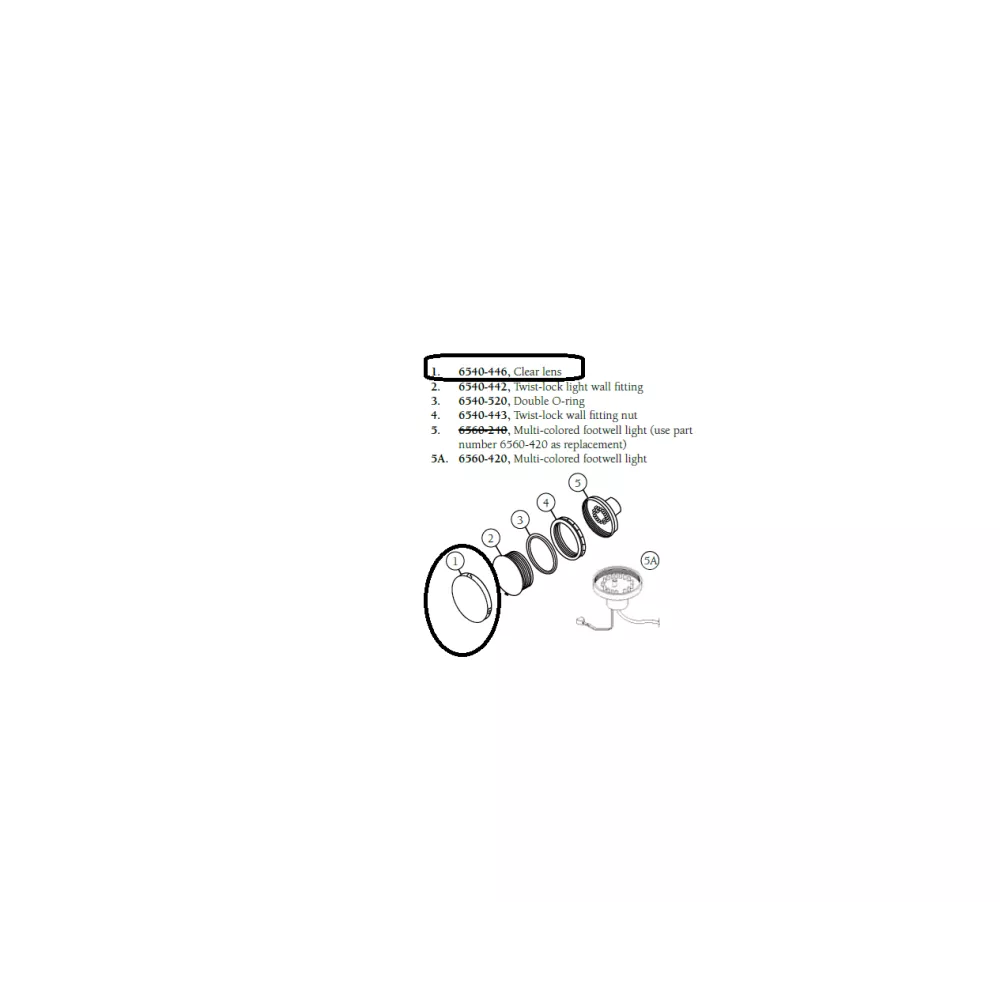 Sundance Spas Clear Lens Cover