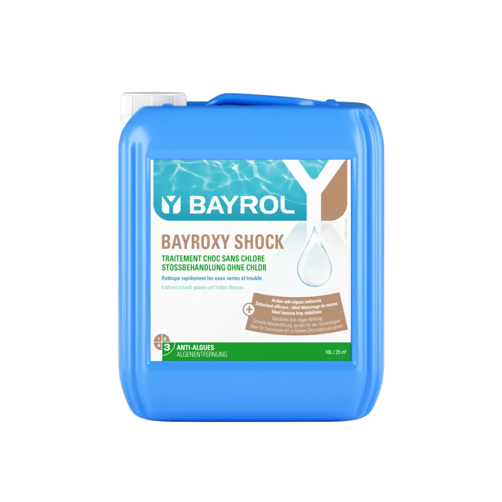 Bayroxy Shock - 10 L Liquide à base d‘oxygène actif. Traitement cho...