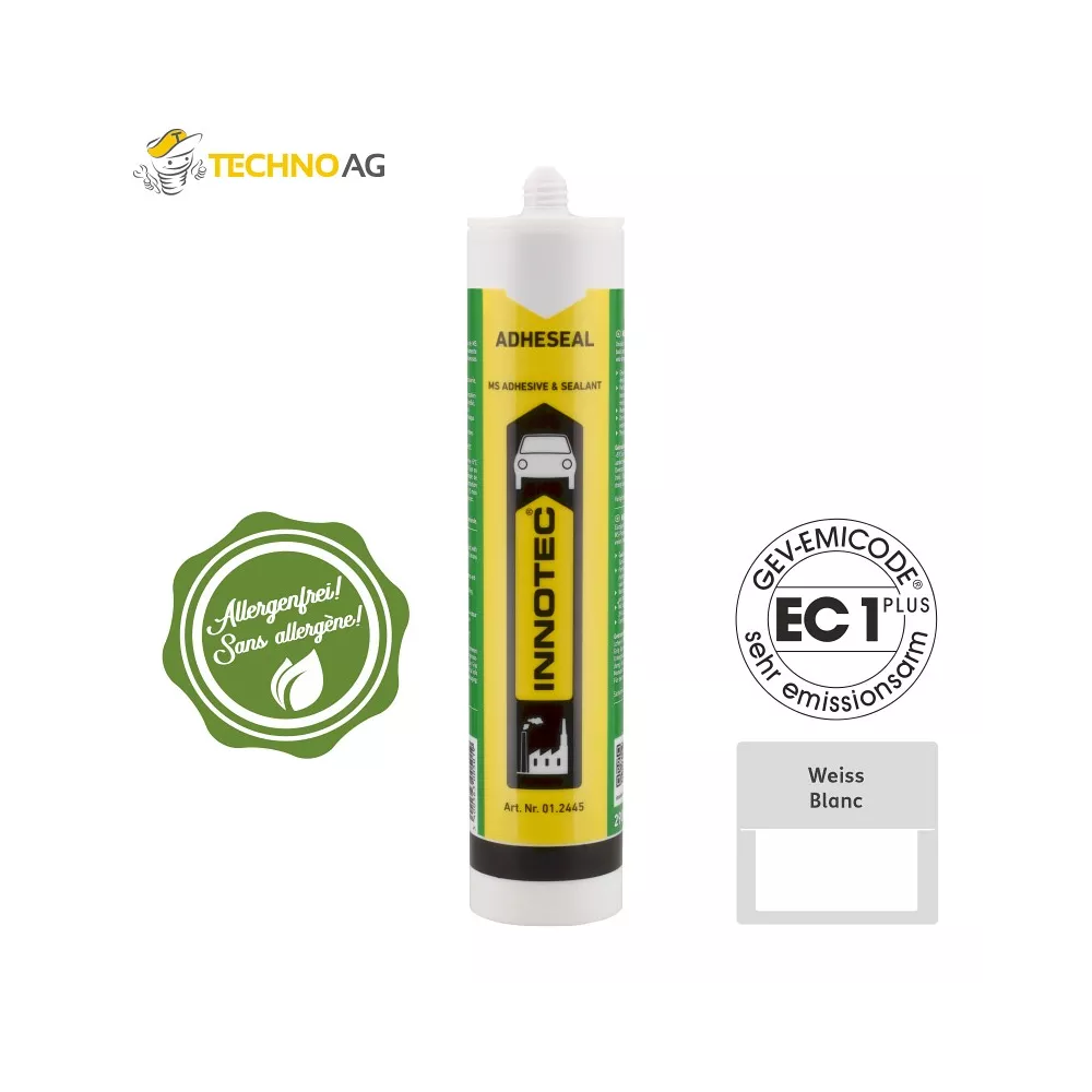 Mastic d'étanchéité Blanc - ADHESEAL  Peut être recouvert même humi...