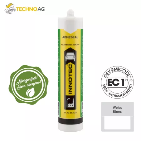 Mastic d'étanchéité Blanc - ADHESEAL Peut être recouvert même humi...