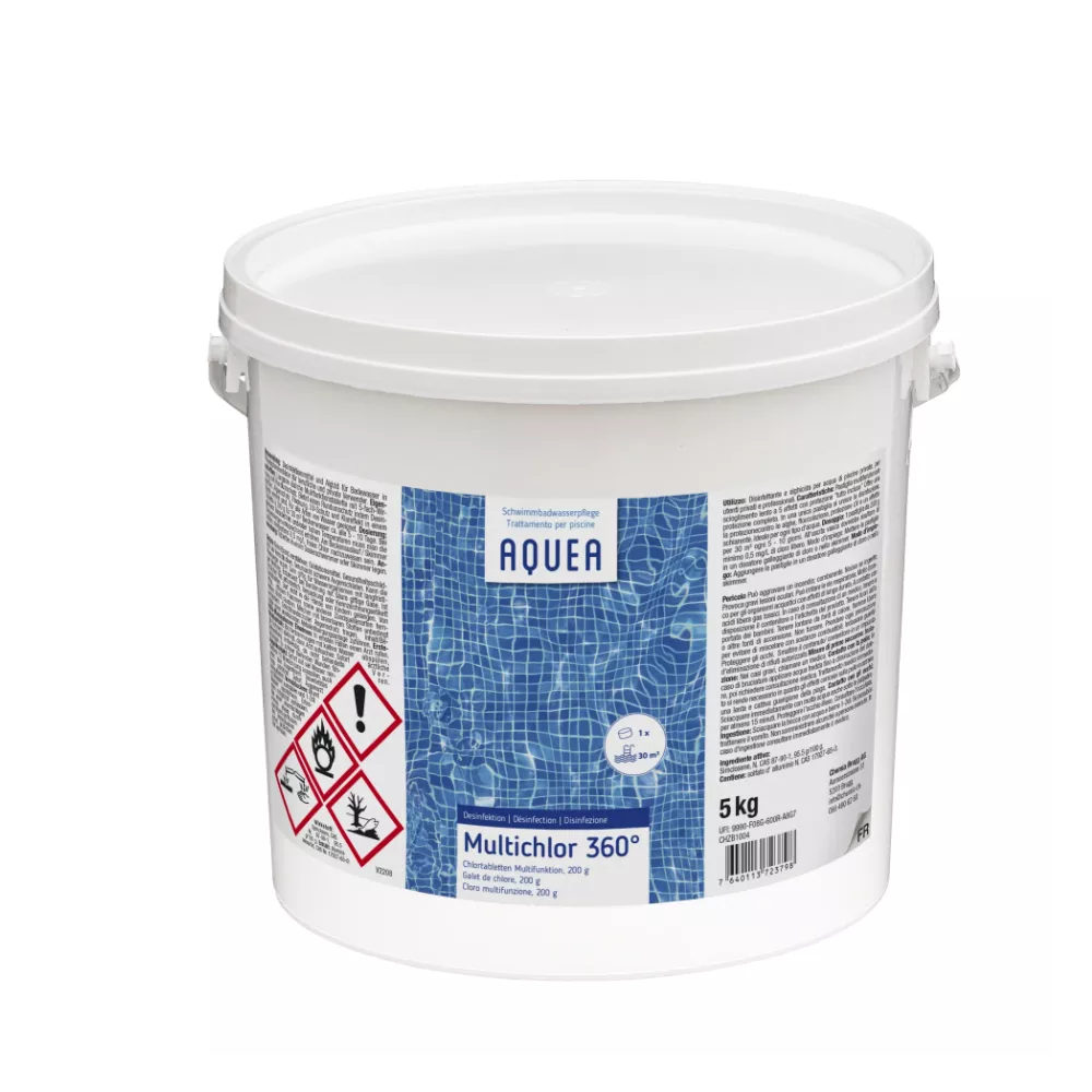 Multichlor 360° 200 g en gallet Désinfectant et algicide pour eau d...