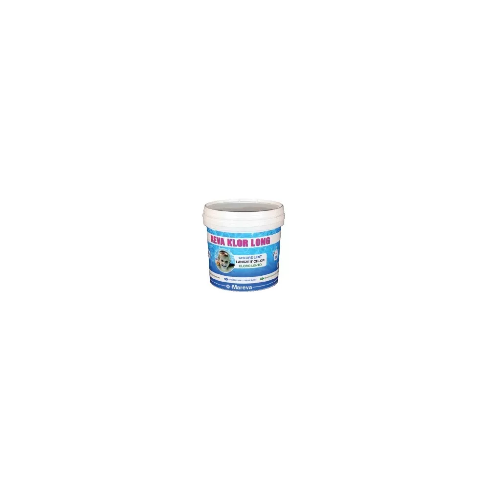 REVA KLOR LONG – Chlore lent en galets, seau de 5 kg L'entretien fa...