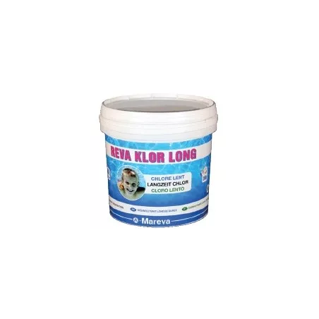 REVA KLOR LONG – Chlore lent en galets, seau de 5 kg L'entretien fa...