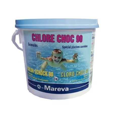 CHLORE CHOC 90 - 5Kg CHLORE CHOC 90 SPÉCIAL PISCINES CARRELÉES Les ...