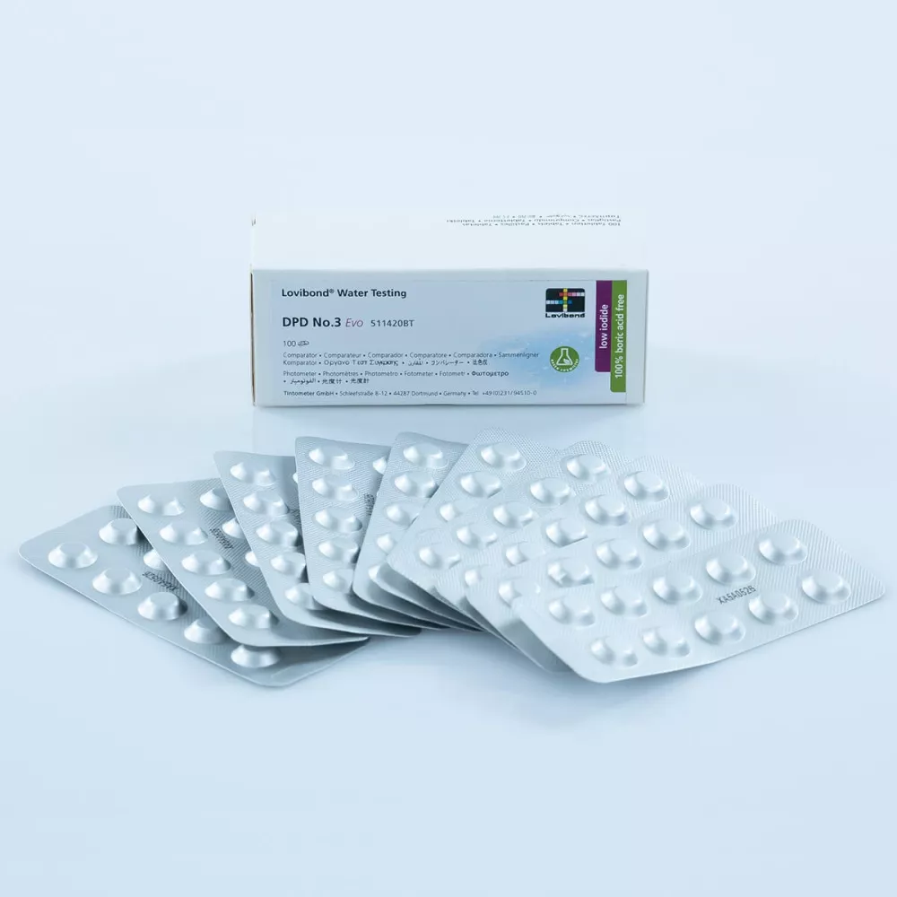 DPD N° 3 Evo (chlore) Lovibond DPD No.3 EVO Tablets Le comprimé le ...