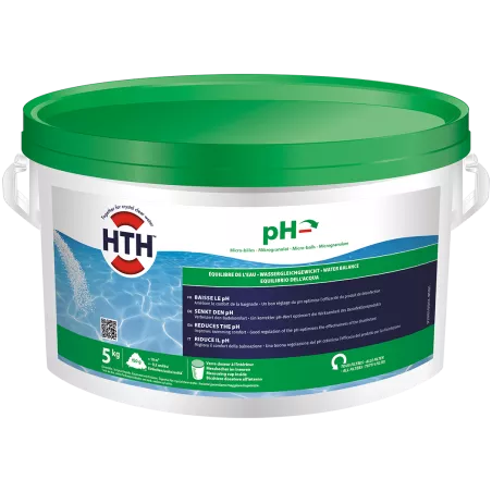 hth® - pH MINUS micro-billes 5Kg L’équilibre de l’eau passe avant t...