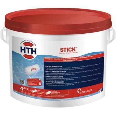 hth® - STICK 300g Nicht-stabilisiertes Chlor 4,5kg