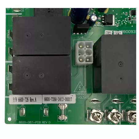 Carte PCB 6600-726 pour spa Sundance®/Jacuzzi®, EPROM 3.61A, 2 pompes + circulation. Remplace 6600-167/288/088