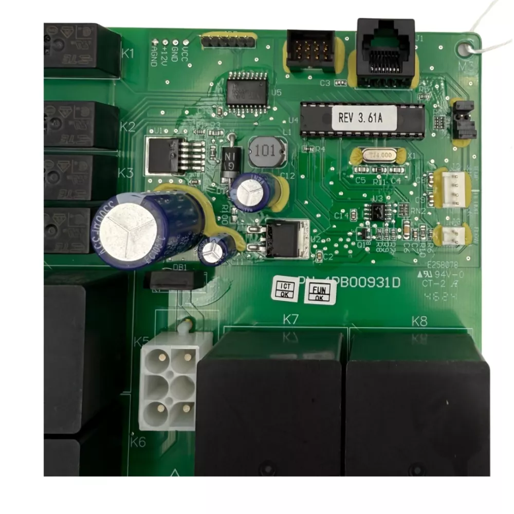 Carte PCB 6600-726 pour spa Sundance®/Jacuzzi®, EPROM 3.61A, 2 pompes + circulation. Remplace 6600-167/288/088