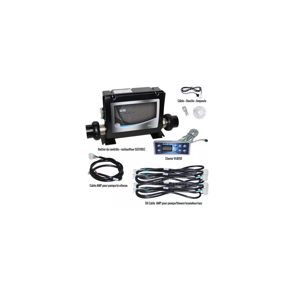 Système électronique complet Boîtier Balboa GS510DZ + clavier  VL801D