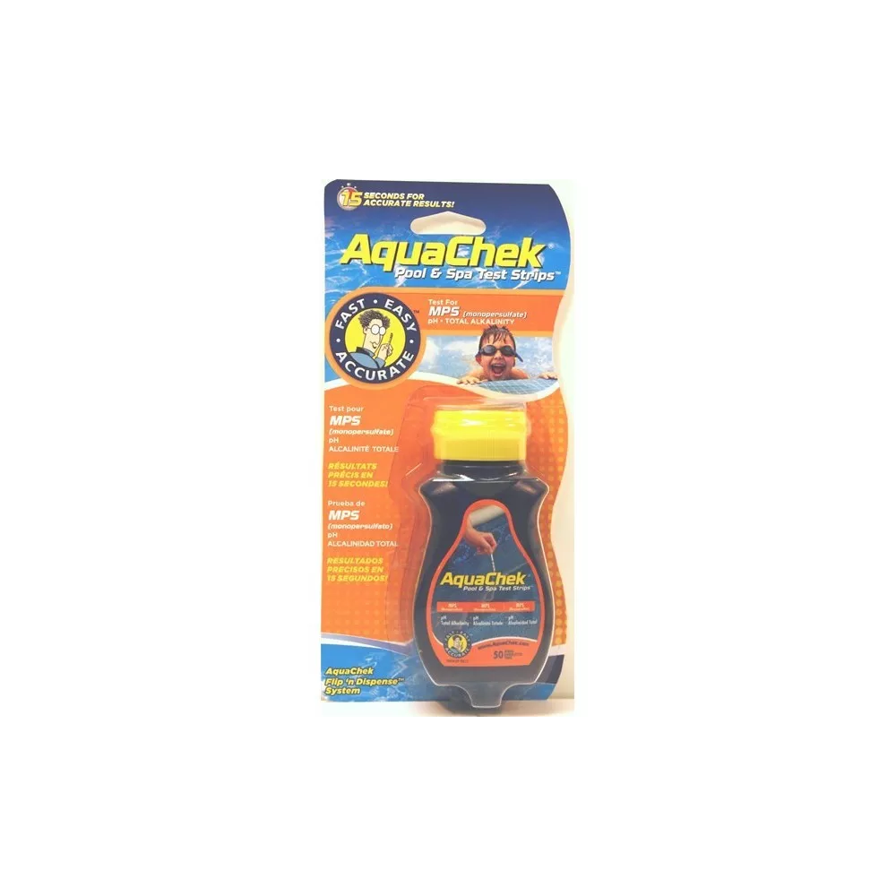 AquaChek Badelettes test MPS + pH + Alc spa et piscine 