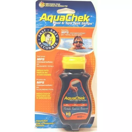aquaChek Badelettes test MPS + pH + Alc spa et piscine 