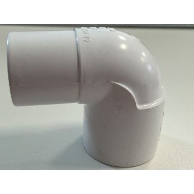 Coude PVC blanc 90° 1" Femelle/Mâle 33mm