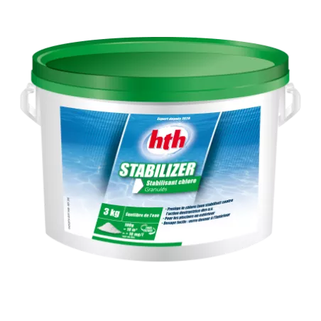 Stabilisateur de chlore - 3Kg hth® Stabilizer 3kg Prolonge l'effica...