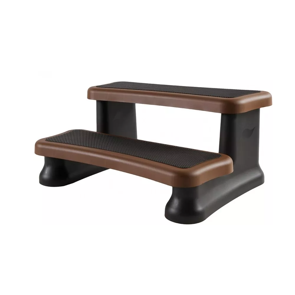Escalier 2 marches pour spa Brown Escalier pour spa Jacuzzi  Couleu...