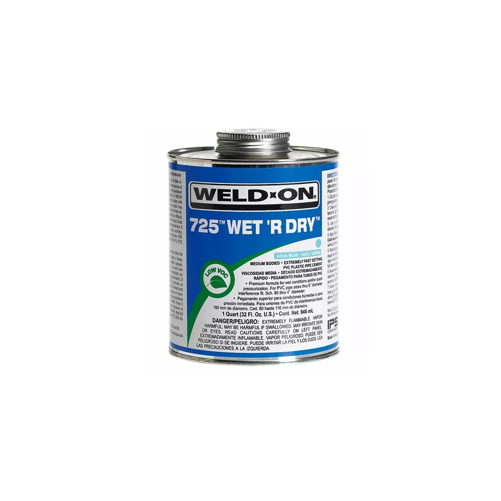 Colle Weld-On® 725™ Wet 'R Dry™ - 237ml Colle pour tuyauterie/plomb...