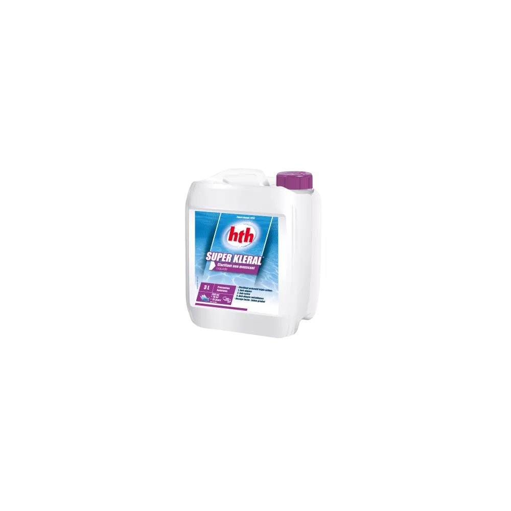hth® - SUPER KLERAL - 3 litres Triple action: Anti-algues- Anti-tar...